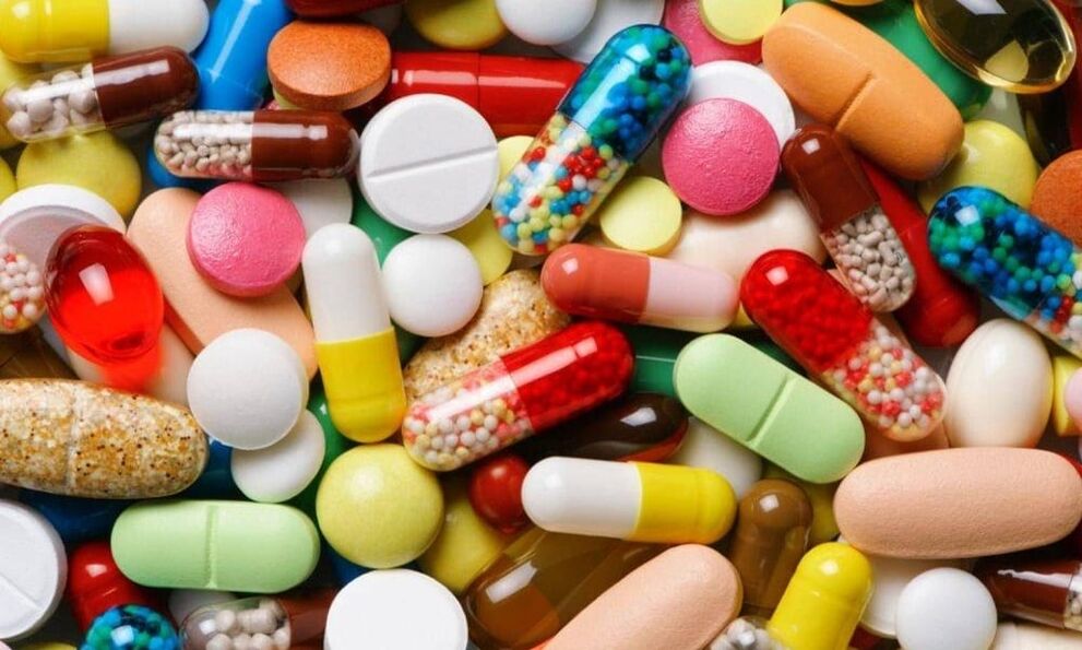 Une large gamme de médicaments contre la cystite chez la femme.